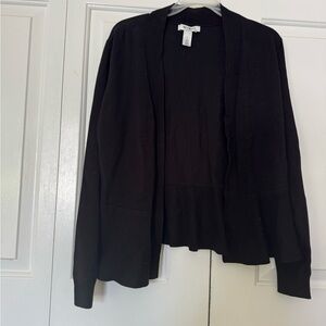 White House Black Market Classic Black Cardigan